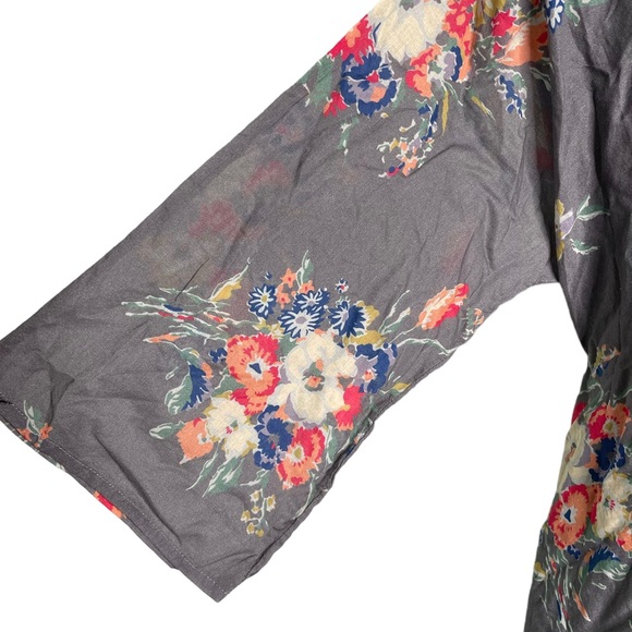 Johnny Was Grey Floral Swim Cover Up Dress Size Small - Picture 2 of 5